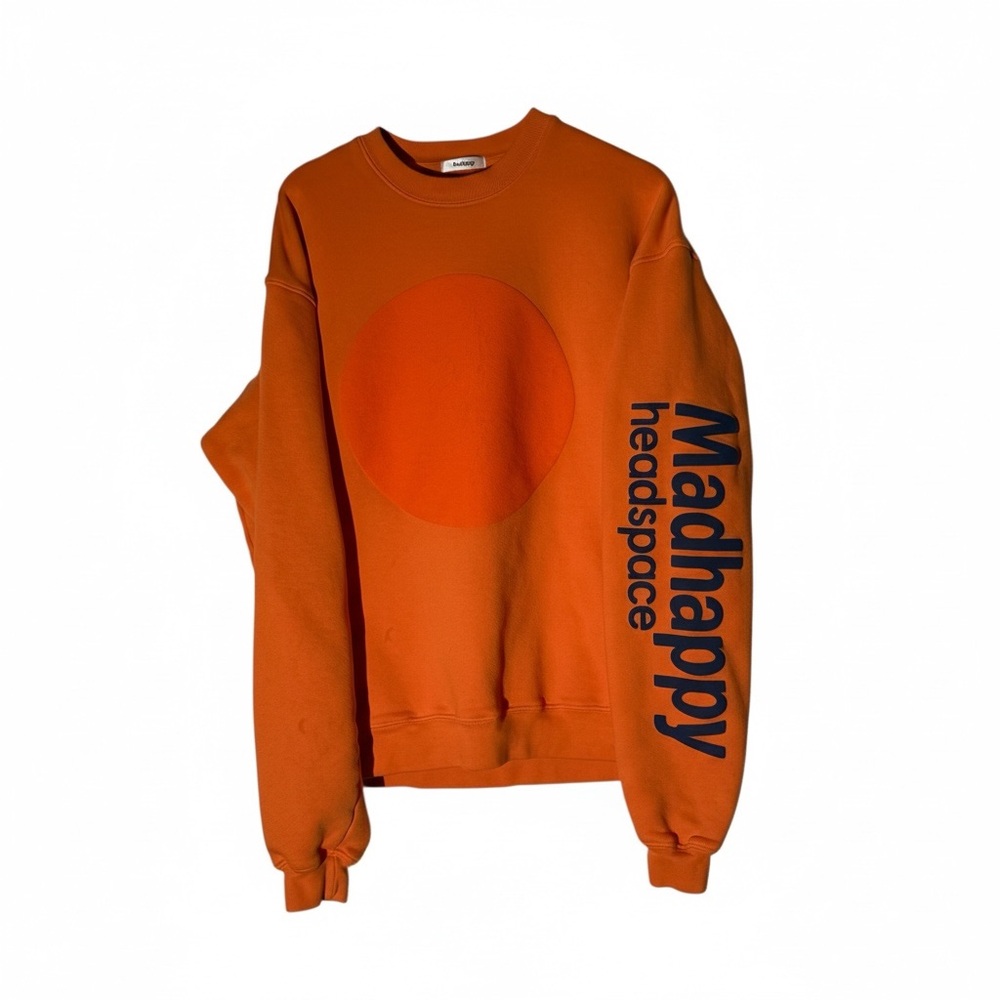 Madhappy Orange Crewneck Sweater Sz small